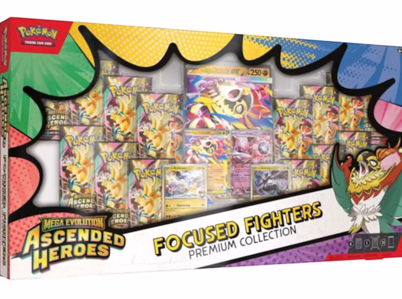2026 Pokémon Mega Evolution Ascended Heroes Focused Fighters Premium Collection (Sam's Club Exclusive)