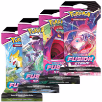Pokémon Sword & Shield Fusion Strike Sleeved Booster Pack 4x Lot (Artwork May Vary)