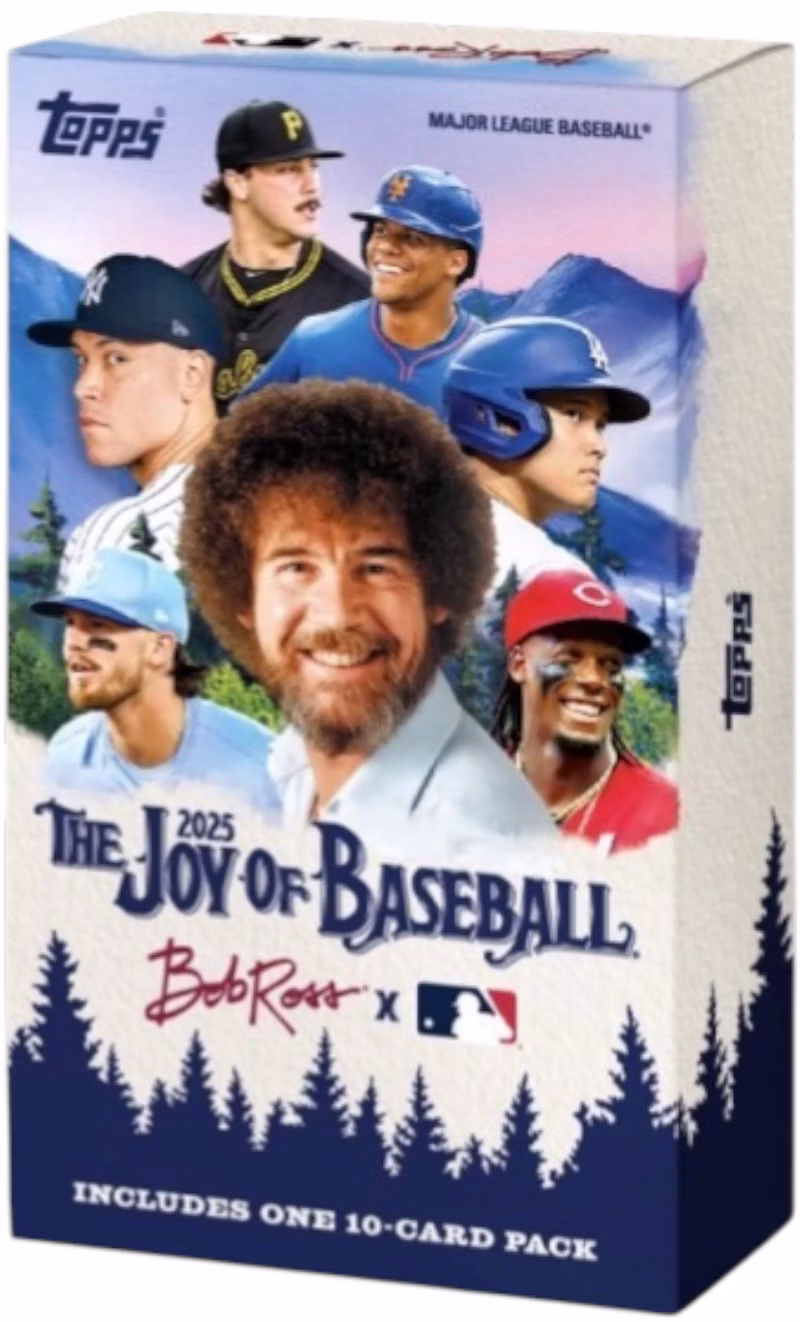 2025 Topps x Bob Ross The Joy of Baseball Happy Little Box