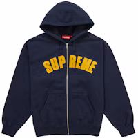 Supreme Larry Clark Zip Up Hooded Sweatshirt Navy