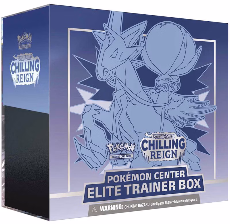Pokémon TCG Sword & Shield Chilling Reign (Pokémon Center Exclusive) Elite Trainer Box (Ice Rider Calyrex)