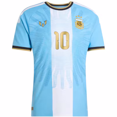 adidas Argentina Messi 10 26 Authentic Jersey Light Blue