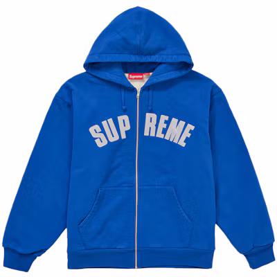 Supreme Arc Thermal Lined Zip Up Hooded Sweatshirt (FW26) Royal
