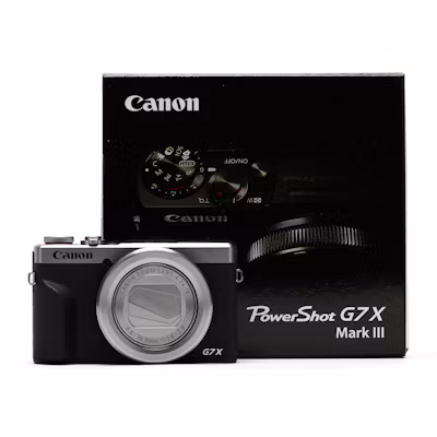 Canon PowerShot G7 X Mark III Camera 3638C001 Silver (US Model)